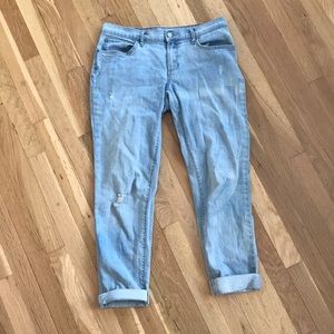Eddie Bauer distressed boyfriend jeans